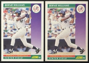 1992 Score Bernie Williams #401 Rookie Cards RCs NM (2) Karten - Bild 1 von 2
