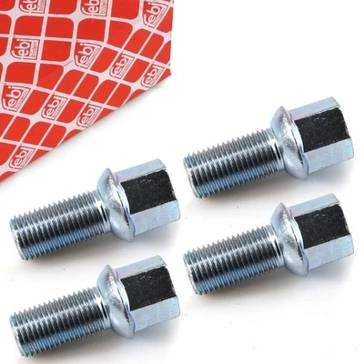 4x FEBI Wheel Bolts Wheel Studs for Audi 100 A1-A8 Seat Skoda VW Golf 4-6 Jetta 3 - Image 1 of 4