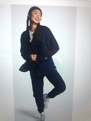 VICTORIA'S SECRET РОЗОВЫЙ ФЛАНЕЛЬ ФЛИСОВАЯ РУБАШКА КУРТКА SHACKET ТЕМНО-СИНИЙ-XS-НОВЫЙ С ЯРЛЫКАМИ - Изображение 1 из 4