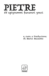 Mario Massimo Pietre. 55 epigrammi funerari greci. Ediz. (Paperback) (US IMPORT) - Picture 1 of 1