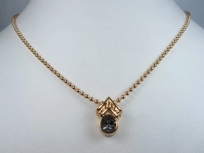 Colgante Nina Ricci Chapado en Oro con Cristales de Swarovski 16-18" - 7463 Foto 1 de 3