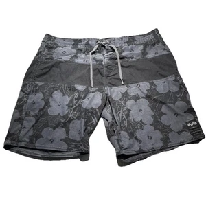 Pantalones Cortos Billabong Andy Warhol Para Hombre 34 Negro Floral Surf - Imagen 1 de 12