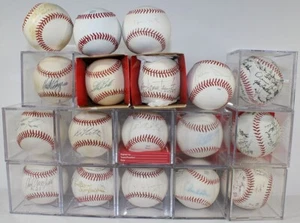 Lot of 18 Signed Baseballs 8 Identified so far Oddibe McDowell & Steve Balboni + - Picture 1 of 22