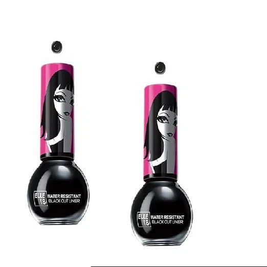 Elle 18 Water Resistant Black Out Matte Eye Liner Gel|| Black| 5 Ml (Pack of 2) - image 1 of 1