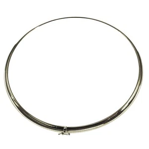Cuello Omega 3mm plano - 42cm 750 oro blanco - Imagen 1 de 2
