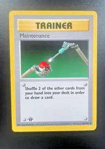 Carta Pokemon: 1ª Edición MANTENIMIENTO Base Común (NM) - Imagen 1 de 2