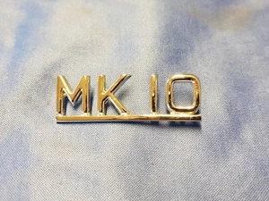 JAGUAR CHROME MK10 BOOT BADGE FITS 3.8 MARK 10 BD26824 - Picture 1 of 3
