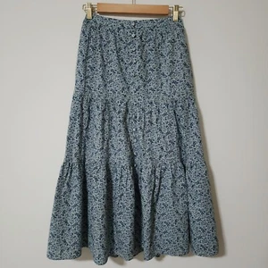NWOT Madewell Button-Front Tiered Maxi Skirt Size XXS Florentine Floral #NF955 - Picture 1 of 11