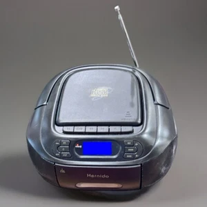 Hernido Portable CD Player Model CB0201B BT, Radio, Cassette Tape - Picture 1 of 7