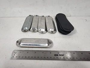NOS LOT OF (5) APPLETON 1" COVER PLATES & (15) Cover Gaskets FM7 27 370 - Picture 1 of 5