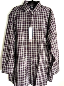CUTTER & BUCK Men’s Shirt Big & Tall XL Long Sleeve Button Up Stretch Plaid NWT - Picture 1 of 5