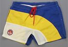Rare VTG TOMMY HILFIGER Sailing Gear Spell Out Color Block Swimming Trunks 90s L