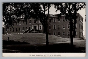 Cold War Expansion Vintage RPPC Air Force Military Hospital Offutt NE Postcard - Picture 1 of 2