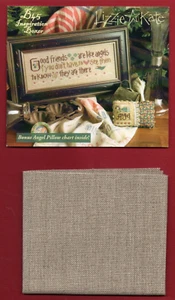 LIZZIE KATE BOXER "GOOD FRIENDS ANGELS" CROSS STITCH CHART + FABRIC (B45) 2013 - Picture 1 of 1