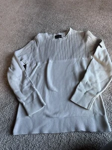 NAUTICA SWEATER Size XL Anchor Logo Beige Comfort Mens - Picture 1 of 10