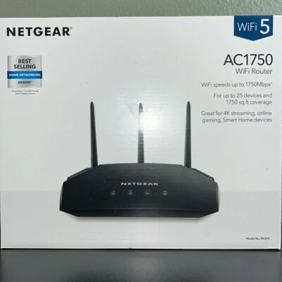 Netgear AC1750 Smart WiFi Router - 802.11 AC Dual Band Gigabit - Schwarz... - Bild 1 von 4