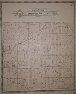 1899 Plat Map ~ .WATSON Twp., PIKE Co., MISSOURI ~ CHICAGO & ALTON RAILROAD - Picture 1 of 3
