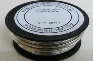 SILVER TIN WELDING REEL 100 GR. 3.5% - Picture 1 of 1