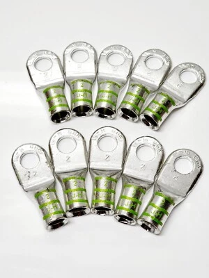 BURNDY/Hubbell YAGB2CLTC38FX Compression Terminal No2 AWG Lug 3/8 Hole (10 pack) - Image 1 of 3