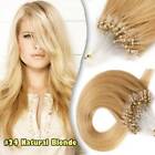 Ombre Micro Loop Ring Beads Human Remy Hair Extensions Full Head Nano Tips THICK