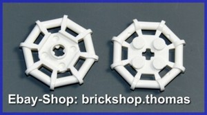 LEGO 2 x Octagon Technique White - 75937 - Parabolic Ring Octagon White - NEW / NEW