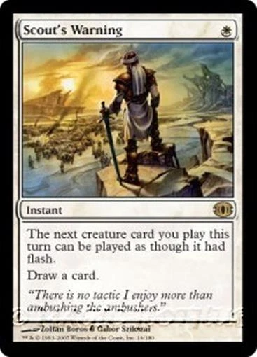 MTG - SCOUT'S WARNING - Future Sight (R) - Image 1 of 1