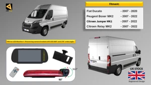 Reversing Camera & 7" Monitor For Peugeot Boxer, Citroen Relay, Citroen Jumper, - Picture 1 of 11