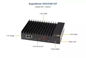 ✅*Authorized Partner* Supermicro SuperServer SYS-E100-12T-E, with X12STN-E-WOHS - Picture 1 of 2