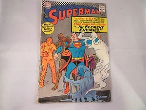 Superman #190 Oct 1966 The Element Enemies! No Torn Pages Cover Has Some Wear - Picture 1 of 12