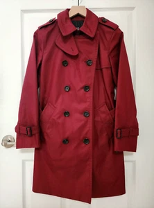 Coach klassischer Trenchcoat Farbe Rosenholz Rot Größe S UVP 550 $ - Bild 1 von 7