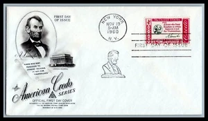 US FDC  # 1143 4c Credo, Abe Lincoln  ArtCraft  1960, 9k341 - Picture 1 of 1