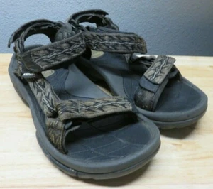 Teva Terra Fi 3 Mens Hiking Sports Sandals 4134 Black Brown Size USA 8 USED - Picture 1 of 10