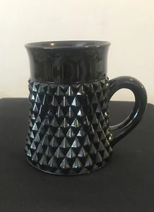 Indiana Glass Tiara Black Glass Mug - Picture 1 of 6