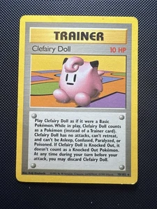 Pokemon Clefairy Puppe 70/102 WotC Base Set Unlimited Rare Trainer MP - Bild 1 von 2