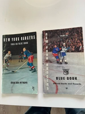 1965, 1966, 1967, 1968 and 1969 New York Rangers Blue Book (Media Guide) - Image 1 of 4