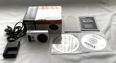 Pentax Optio H 90 Digitalkamera 12.1 MP Silber Weiß Fotokamera mit OVP - Bild 1 von 4