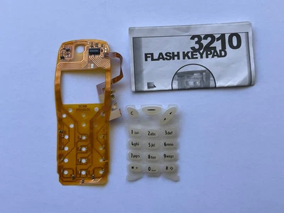 Nokia 3210 Housing Cover LED flash keypad mutlicolor With Clear Buttons - Image 1 of 4