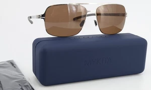 MYKITA Berlin Sonnenbrille NO.1 Sun TROY 58-15 140 Col051 Silver Shine Brown M-L - Picture 1 of 19