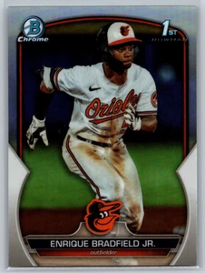 Enrique Bradfield Jr 2023 Bowman Draft 1st Refractor BDC-188 Baltimore Orioles - Picture 1 of 2