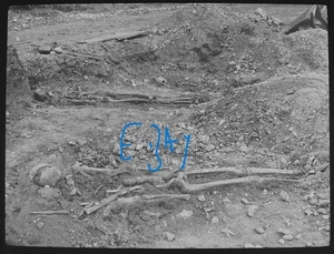 Photo MITCHAM SURREY SAXON CEMETERY NO4 1920 Magic Lantern Slide ARCHAEOLOGY - Picture 1 of 5