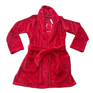 Bata suave de lana Victoria’s Secret roja Love XS/S corbata manga larga bordada nueva con etiquetas - Imagen 1 de 10
