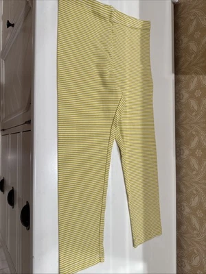 Leggings Tea Collection Niña Talla 12 Rayas Amarillas y Blancas Foto 1 de 4