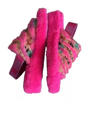 Nuevas sandalias para dormir UGG Slide rosa cálido acogedoras de piel de oveja para mujer, talla 8 Foto 1 de 4