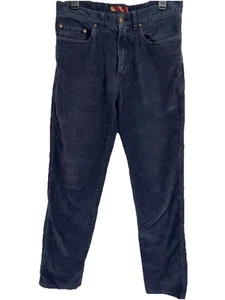 Brooks Brother Mens corduroy navy blue pants flat front size W32/L32 Vintage 90s - Picture 1 of 10