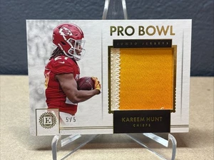 Kareem Hunt 2018 Encased Pro Bowl Jersey Card Kansas City Chiefs #’d 5/5 - Picture 1 of 2