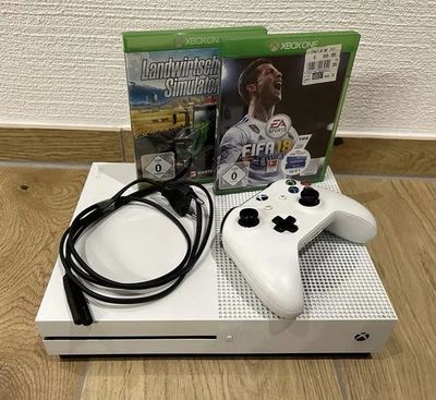 Microsoft Xbox One S 500GB Konsole und Controller - Weiß - Bild 1 von 4