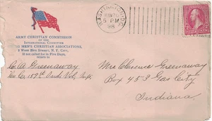 1898 Washington DC Doremus Cancel; Cover w Spanish American War Patriotic Cachet - Picture 1 of 2