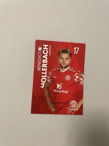 Benedict Hollerbach Handsignierte Autogrammkarte 1. FSV Mainz 05 2025/26 25/26 - Bild 1 von 2