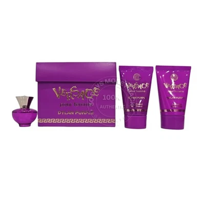 Versace Pour Femme Dylan púrpura 3 piezas mini juego de regalo Splash Foto 1 de 4