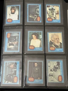 1977 Topps STAR WARS Trading Cards Series 1-5 Complete 330 Card Set in Binder - Picture 1 of 21